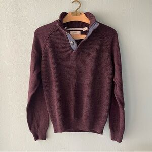 Weatherproof | Burgundy Cotton Knit Sweater